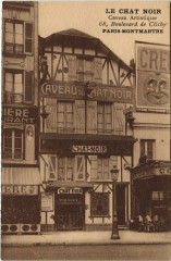 Carte postale ancienne Montmartre - Le Chat Noir
                                                                     à Paris 18e
                                