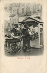 Carte postale ancienne Paris Petits Metiers la marchande de fleurs
                                                                     à Paris
                                