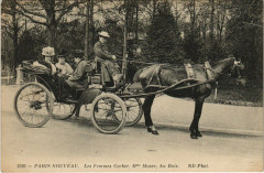 Paris Nouveau Les femmes cocher. Mme Moser