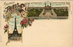 Litho Souvenir de Paris Dep. 582
