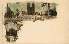 Litho Souvenir de Paris Dep. 575