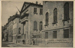 Carte postale ancienne Hôpital Cochin - Rue du Faubourg Saint-Jacques
                                                                     à Paris 14e
                                