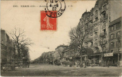Carte postale ancienne Avenue d'Italie
                                                                     à Paris 13e
                                