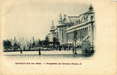 Paris Expo 1900 Perspective de l'Avenue Nicolas Ii