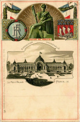 Paris Expo 1900 Le Petit Palais Fluctuat Nec Mergitur Embossed