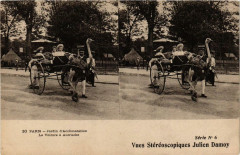 Carte postale ancienne Jardin d'Acclimatation - La Voiture à Autruche
                                                                     à Neuilly-sur-Seine
                                