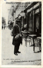 Paris Petits métiers parisiens. Marchand d'articles de caves