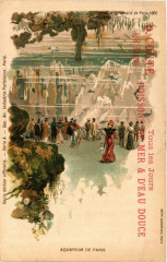 Paris Expo 1900 Aquarium de Paris Litho