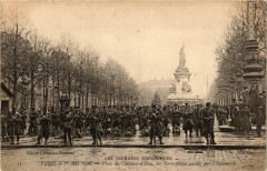 Paris le 1er Mai 1906 Place du Chateau d'Eau Infanterie