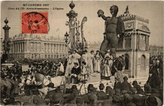 Paris Mi-Careme 1907 Char du IXe Arrondissement