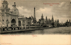 Paris Expo 1900 Perspective des Palais Etrangers