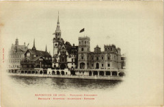 Paris Expo 1900 Pavillon Etrangers Belgique Norwege Allemagne