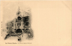 Paris Expo 1900 Le Vieux Paris. La Porte Saint-Michel