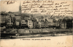 Saint-Cloud - Vue générale prise des quais à Saint-Cloud