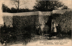 Montfermeil - Fontaine Jean Valjean (Les Misérables Victor Hugo) à Montfermeil