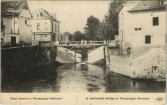Guerre Pecquigny Pont détruit à Y