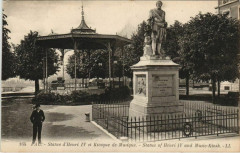 Pau Statue d'Henri Iv et Kiosque de Musique France à Pau