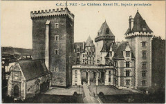 Pau Chateau Henri Iv ,facade principale France à Pau