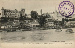 Pau vue sur le Chateau et l'Hotel Gassion France -
																					64000 Pau
																			