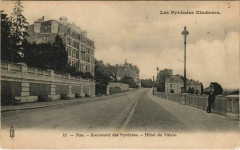 Pau Boulevard des Pyrenees ,Hotel du Palais France à Pau
