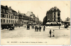Belfort La Place Corbis et Faubourg des Ancétres à Belfort