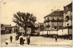 Belfort Avenue de la Gare et Rue du Pont Neuf à Belfort