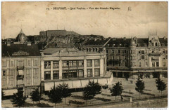 Belfort Quai Vauban Vue des Grands Magasins à Belfort