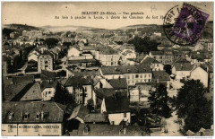 Belfort Vue generale au loin a gauche Lycée à Belfort