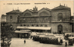 La gare Montparnasse à Paris 6e