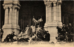 Carte postale ancienne Montmartre - Basilique du Sacré-Coeur, la Bénédiction de Paris par le Saint-Sacrement
                                                                     à Paris 18e
                                