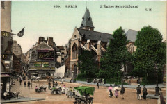 Paris 5e L'Eglise Saint-Medard à Paris 5e