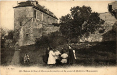 Carte postale ancienne Maison de Rose de Rosimond (Comédien de la troupe de Molière) à Montmartre
                                                                     à Paris 18e
                                