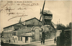 Carte postale ancienne Le Moulin de la Galette
                                                                     à Paris 18e
                                
