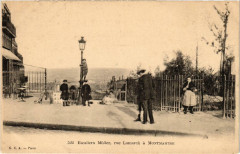 Carte postale ancienne Escaliers Müller - Rue Lamarck à Montmartre
                                                                     à Paris 18e
                                