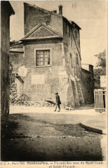 Carte postale ancienne Montmartre - Un coin des rues du Mont-Cenis et Saint-Vincent
                                                                     à Paris 18e
                                