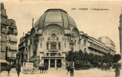 Carte postale ancienne L'Hippodrome
                                                                     à Paris 18e
                                