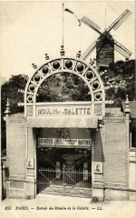 Entrée du Moulin de la Galette à Paris 18e