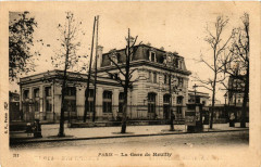 Carte postale ancienne La Gare de Reuilly
                                                                     à Paris 12e
                                