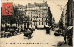 La Place des Batignolles et Ia Rue des Moines à Paris 17e