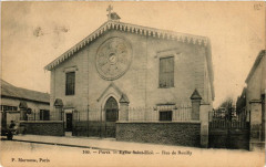 Carte postale ancienne Eglise Saint Eloi - Rue de Reuilly
                                                                     à Paris 12e
                                