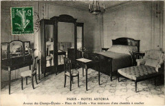 Paris 8e Hotel Astoria. Place de l'Etoile. Chambre a coucher à Paris 8e