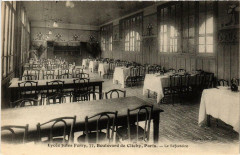 Carte postale ancienne Paris 9e Lycée Jules-Ferry. 77 Bd de Clichy. Le Refectorie
                                                                     à Paris 9e
                                