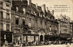 Carte postale ancienne Paris 4e 21 Rue Saint-Antoine. Hotel de Mayenne
                                                                     à Paris 4e
                                