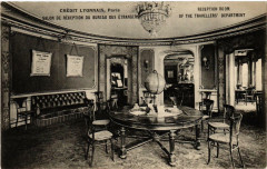Paris 2e Credit Lyonnais Salon reception Bureau Etrangers à Paris 2e