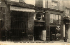Paris 1e 35 Rue VauVILLIERS. Maison du Chat qui pelote
