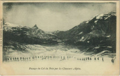 Passage du Col du Polet par les Chasseurs Alpins