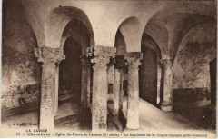 Chambery Eglise Saint-Pierre-de-Lemenc - Le Baptistere de la Crypte -
													73 Savoie
												