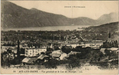 Aix-les-Bains Vue Generale et le Lac du Bourget à Aix-les-Bains