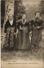 Savoie - Haute-Tarentaise - Costumes Tarins - Femmes -
													73 Savoie
												