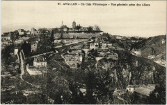 Avallon Vue Generale prise des Alleux France à Avallon